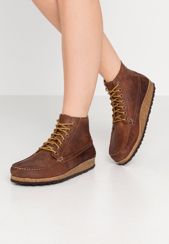 Birkenstock Women's Laceup Ankle Boots brown ZALANDO UK