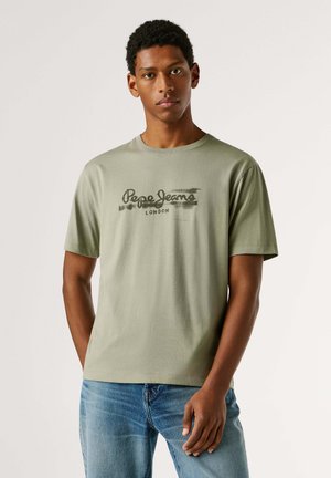 SEASONAL LOGO FANTASY - T-shirt con stampa - palm green