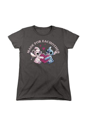 Disney LILO AND STITCH MADE FOR EACH OTHER - Print T-shirt - anthracite