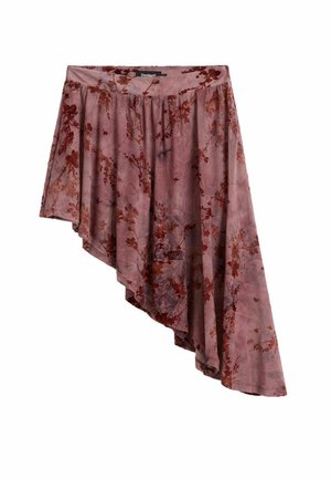 Desigual, ASYMMETRICAL PRINTED SKIRT - Falda acampanada - purple