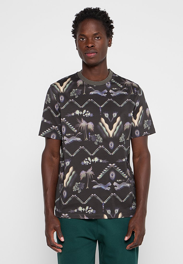 Paul Smith T-shirt print donkerbruin