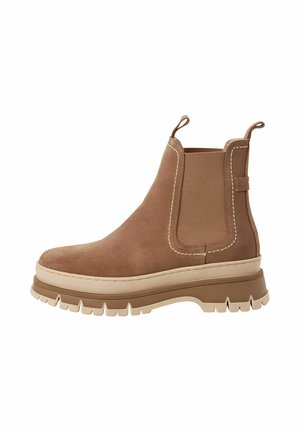 Tamaris ELEGANTE CHELSEA MIT REMOVABLE - Bottines à plateau - taupe