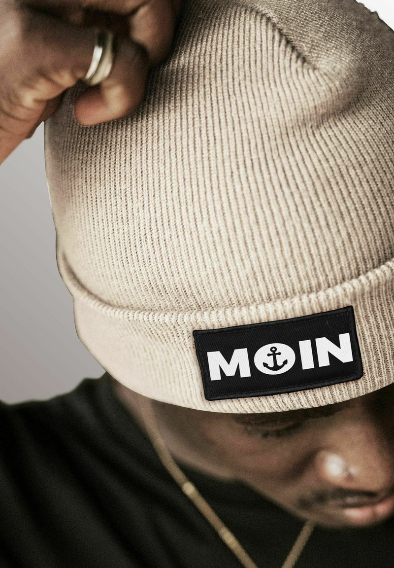 Neverless PATCH MOIN NORDISCH - Beanie - beige