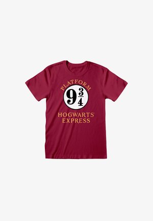 Harry Potter HARRY POTTER HOGWARTS EXPRESS - Triko s potiskem - maroon