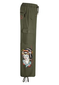 Ed Hardy TOKYO GEISHA - Cargobyxor - dusty olive