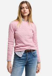 GANT STRETCH C NECK - Maglione - dusty pink