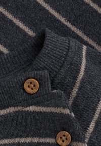 EN FANT LONG SLEEVES STRIPE - Stickad tröja - ebony