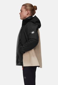 Mammut LIGHT 3IN1 HOODED - Giacca hard shell - savannah black