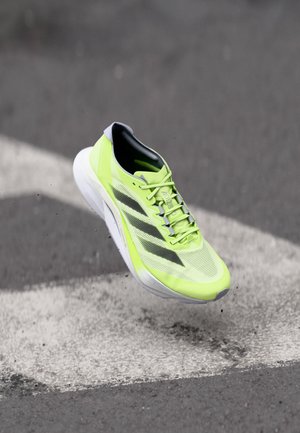 ADIZERO BOSTON 12 - Road running shoes - lucid lemon/core black/silver metallic