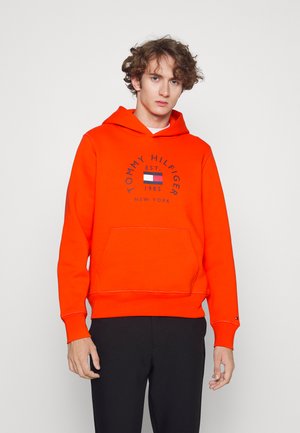 FLAG ARCH HOODY - Sweater - acid orange