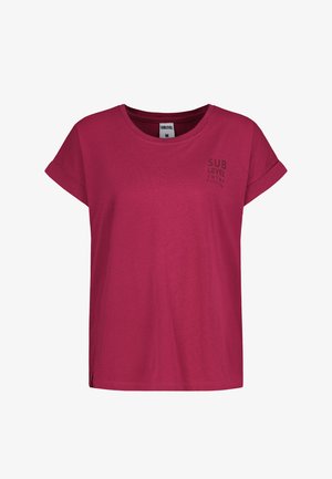 Sublevel, SUBLEVEL BASIC T-SHIRT MIT LOGO - T-Shirt print - pink