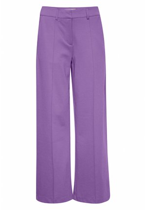 ICHI IHKATE SUS OFFICE WIDE PA - Trousers - chive blossom