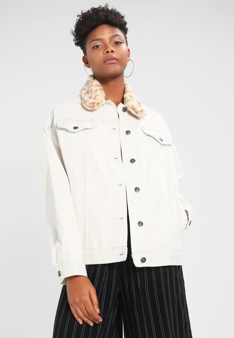 white washed jean jacket