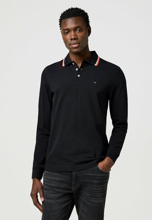 Wrangler LONG SLEEVE  REGULAR FIT - Poloshirt - black