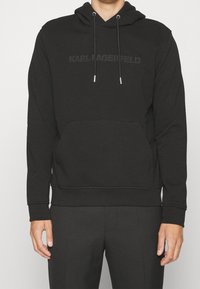 KARL LAGERFELD Felpa con cappuccio - black