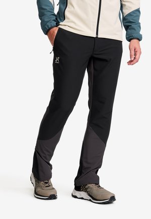 RIDGE TREK - Tygbyxor - black anthracite