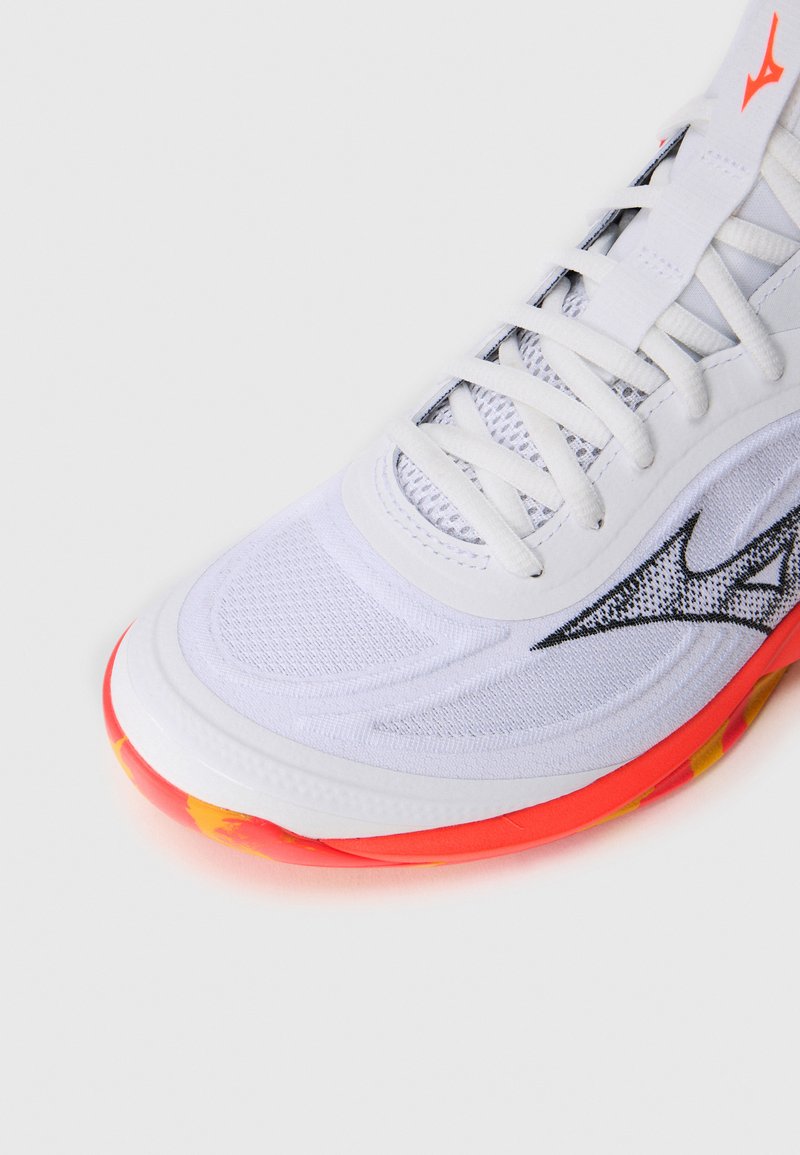 Mizuno WAVE LUMINOUS Scarpe da pallavolo white/fiery coral
