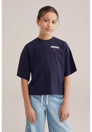 WE Fashion Camiseta estampada - dark blue