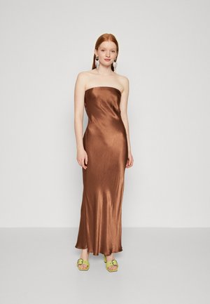 MOON DANCE STRAPLESS DRESS - Abiti per occasioni speciali - chocolate