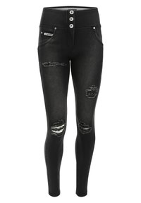Freddy WR UP VITA MEDIA IN  NAVETTA CON STRAPPI - Jeans Skinny Fit - denim nero