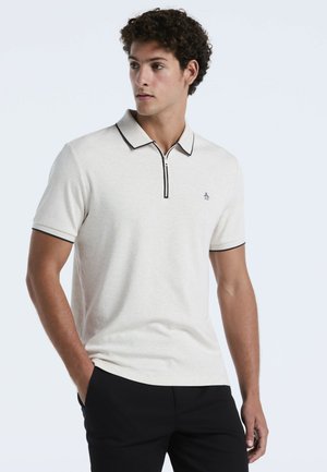 INTERLOCK 1/4 ZIP TIPPED SHORT SLEEVE - Poloshirt - birch htr