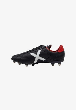 MUNICH, MUNICH ESTADIO FG-13 01 ZAPATILLAS FÚTBOL SALA NEGRAS Y ROJAS - Botines de fútbol para terreno firme - black