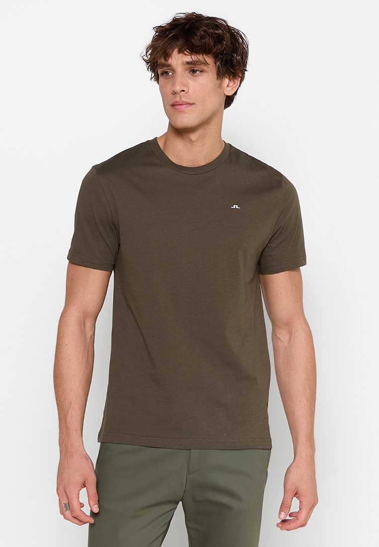 J.LINDEBERG T-shirt basic donkergroen J.LINDEBERG T-shirt basic donkergroen