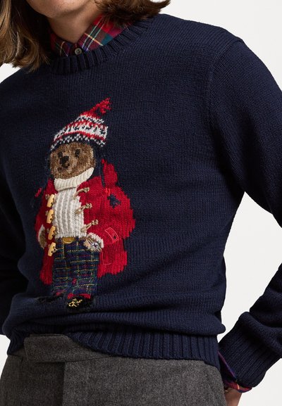 Polo Ralph Lauren POLO BEAR COTTON CASHMERE SWEATER - Džemperis - navy