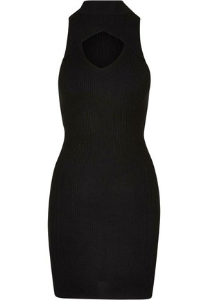 Urban Classics CUT OUT SLEEVLESS - Pouzdrové šaty - black