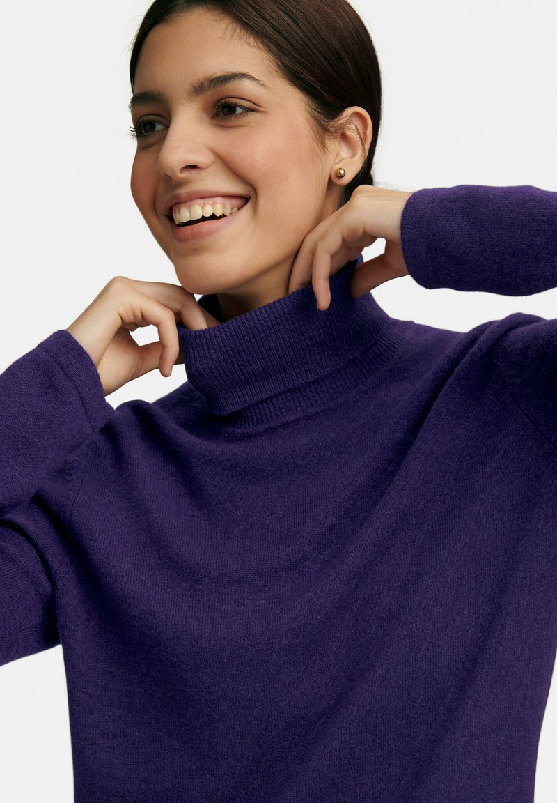 Damen Strickjacken | PETER HAHN Strickpullover lila - DS20169 Damen Strickjacken | PETER HAHN Strickpullover lila - DS20169
