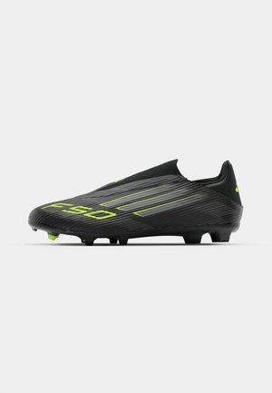adidas Performance F50 LEAGUE LL FG/MG - Football boots firm ground - core black/iron metallic/lucid lemon
