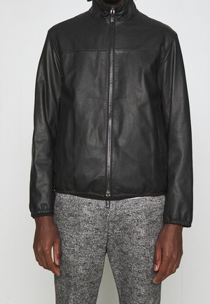 Lederjacke - black