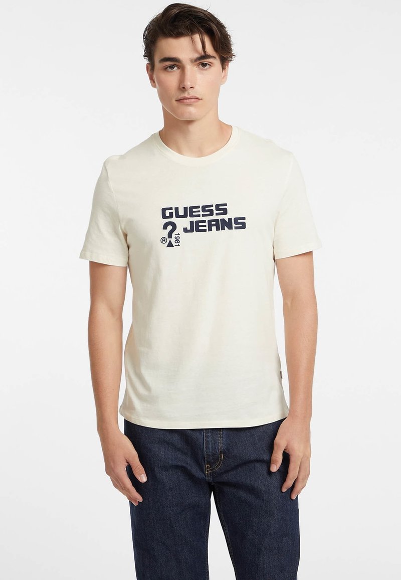 Guess Jeans - T-shirt z nadrukiem