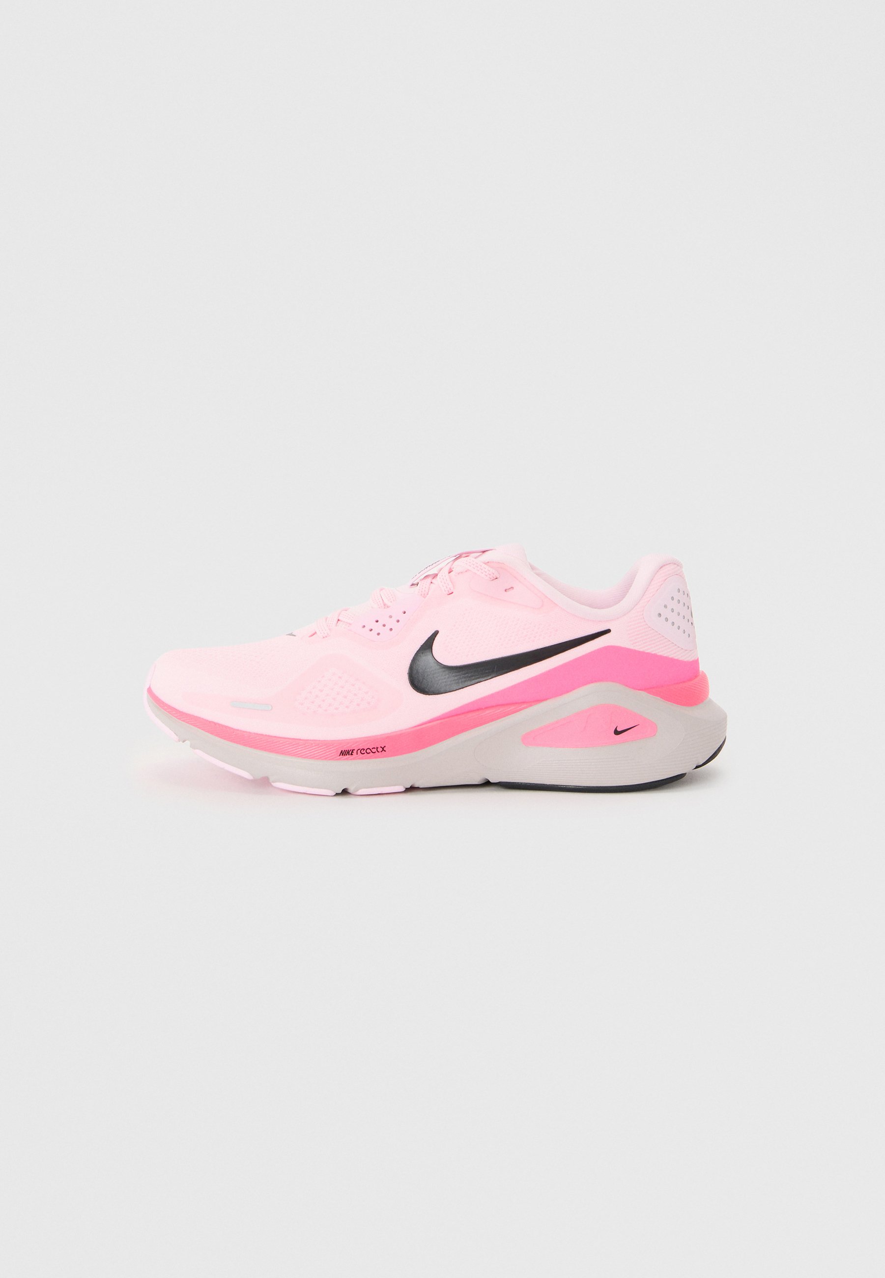 Nike Performance STRUCTURE 26 - Silniční běžecké boty - pink/black/hyper pink/platinum violet