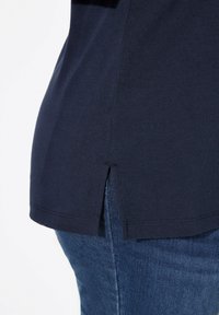 Ulla Popken MODERN 3/4 SLEEVE GRAPHIC  - Långärmad tröja - navy blue