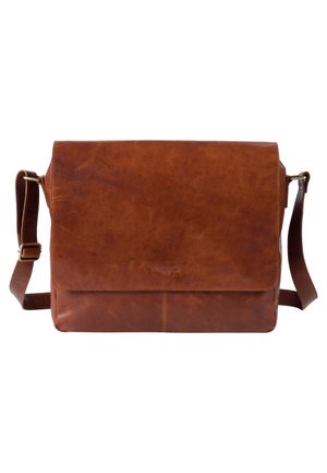 HOLZRICHTER Berlin MESSENGER - Umhängetasche - cognac