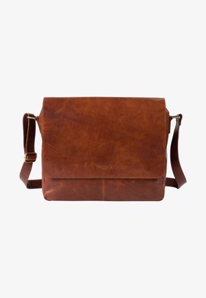 HOLZRICHTER Berlin MESSENGER - Umhängetasche - cognac
