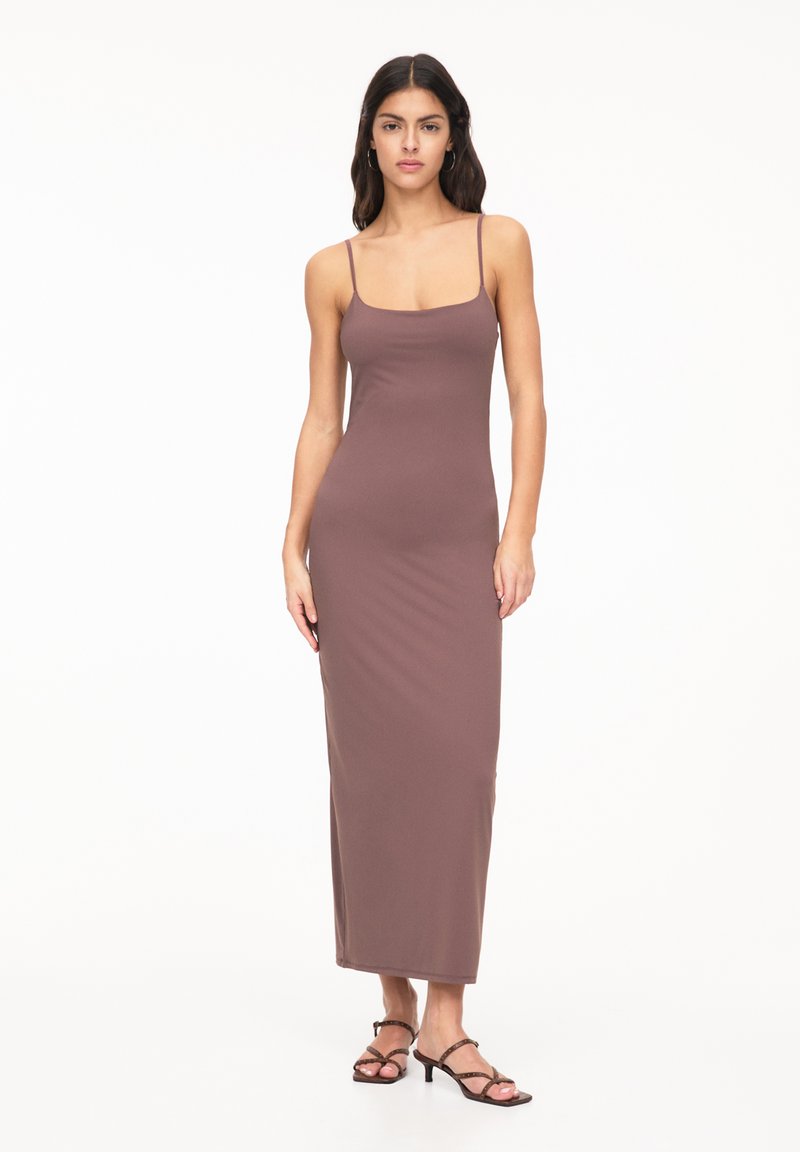 PULL&BEAR MIDI - Haljina od žerseja - light pink