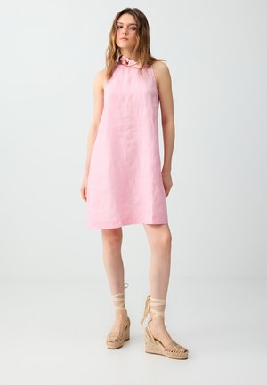 Jimmy Key, SLEEVELESS BIKE NECK MINI DRESS - Jurk - pink