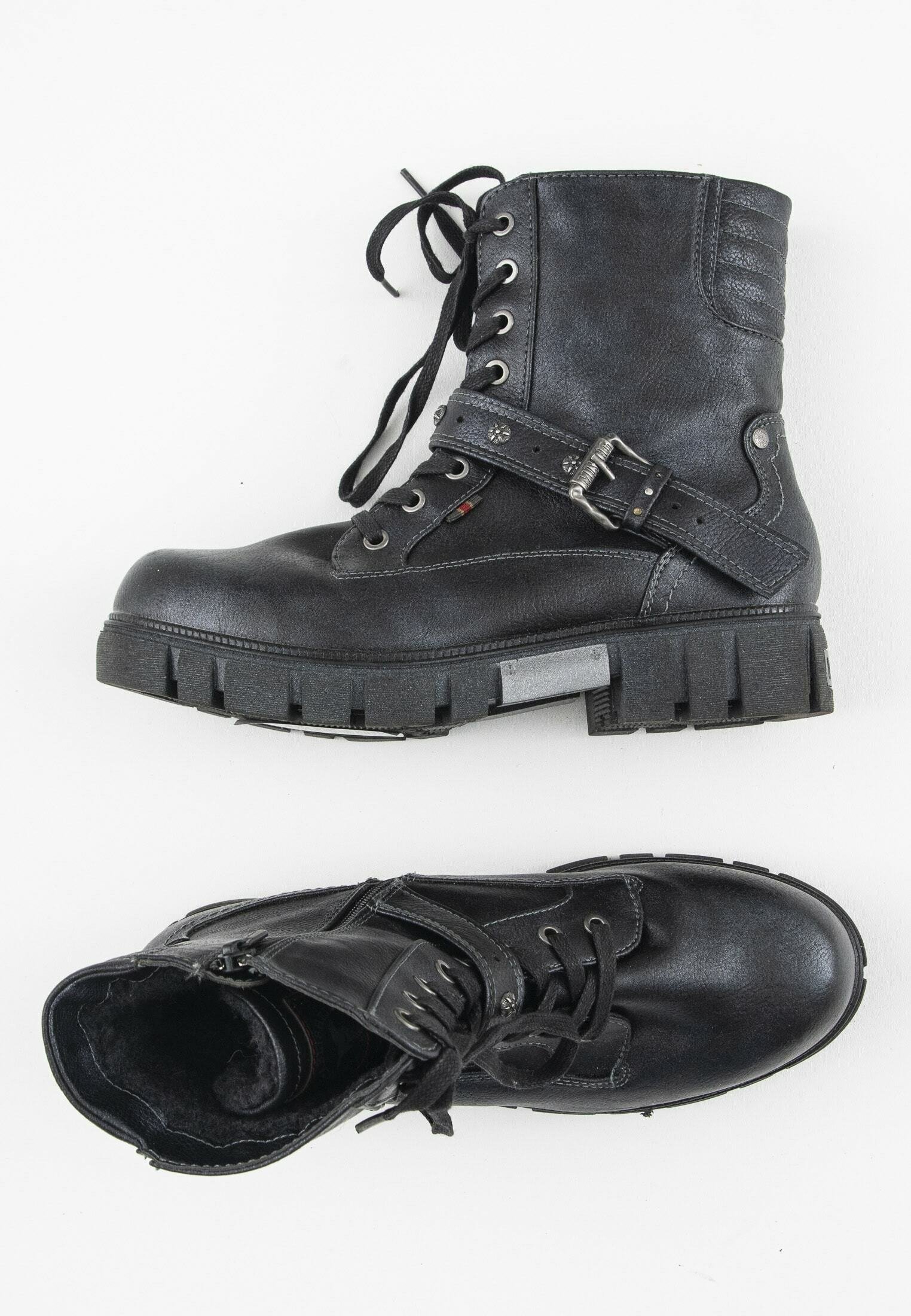 Mustang Botines con cordones - grey/gris - Zalando.es