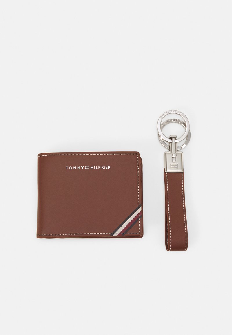 Mini Wallet Key Tommy Hilfiger MINI WALLET KEY FOB UNISEX SET - Punge - tan/sand ...