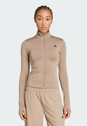 WE ZP THRU  - Trainingsjacke - chalky brown