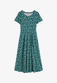 Vybráno, teal - indigo leaf dark wreckage