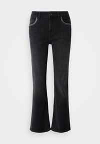 PERLA - Flared Jeans - dark grey