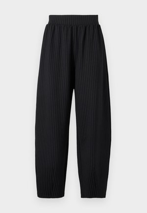 VILA, VIMASTRIBA BARREL PANTS - Pantalon classique - black beauty