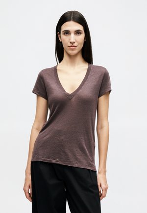 Iro RODEO - Paprasti marškinėliai - mocha