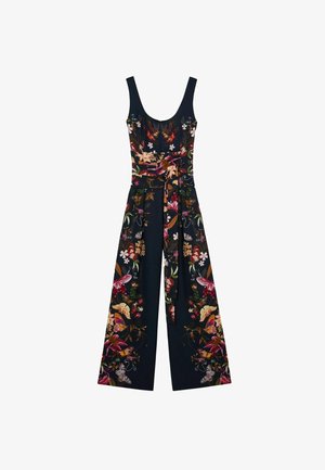 Reiss, REGULAR FIT - CLARA | NYBG PRINTED WIDE-LEG JUMPSUIT - Buksedragter - navy
