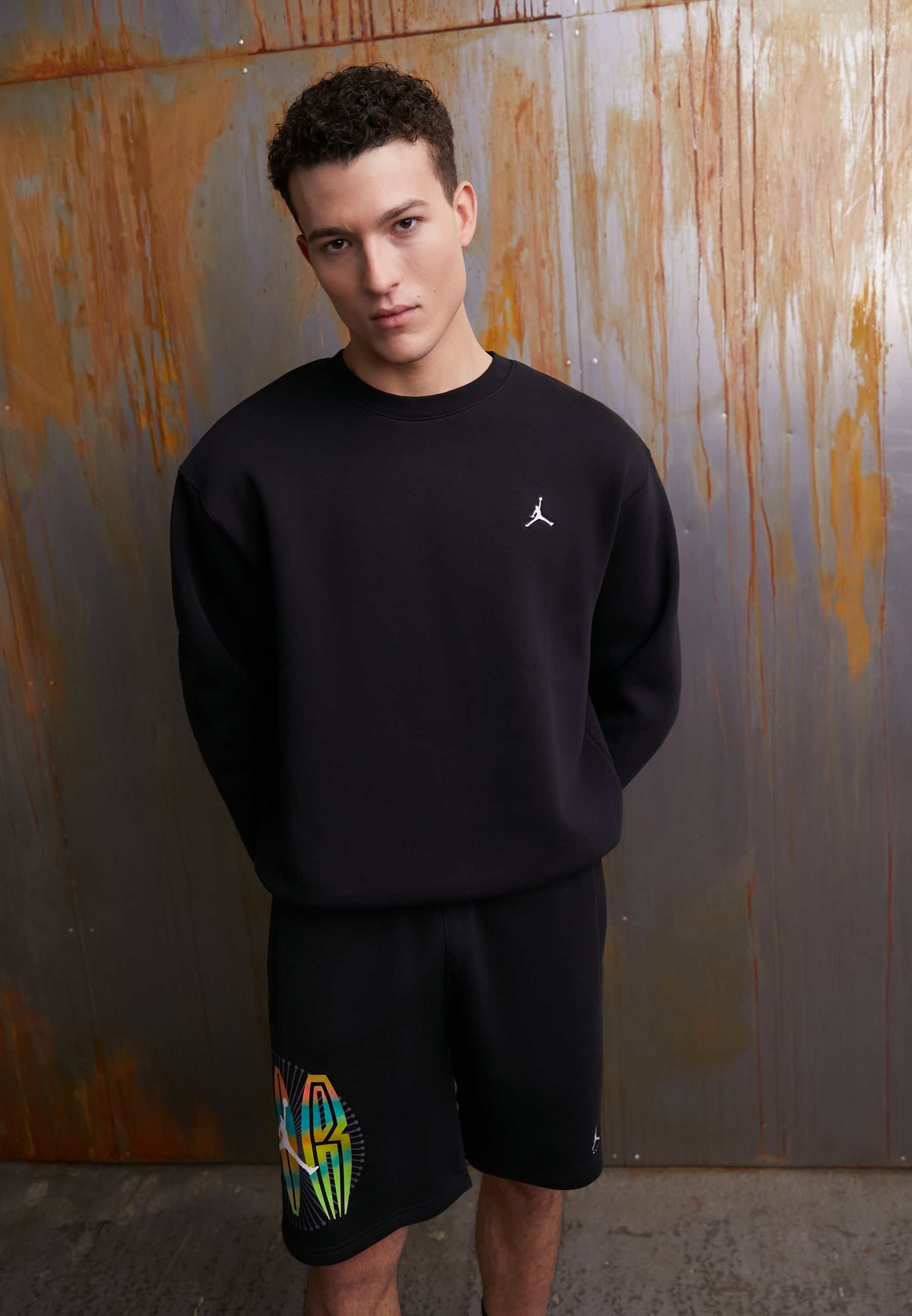 Jordan CREW - Sweatshirt - black/schwarz - Zalando.de