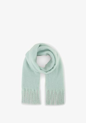 TOM TAILOR, TOM TAILOR ACCESSOIRE COSY SCHAL MIT FRANSEN - Scarf - dusty light green
