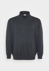 JJEBASIC ROLL NECK  - Striktrøje - dark grey melange